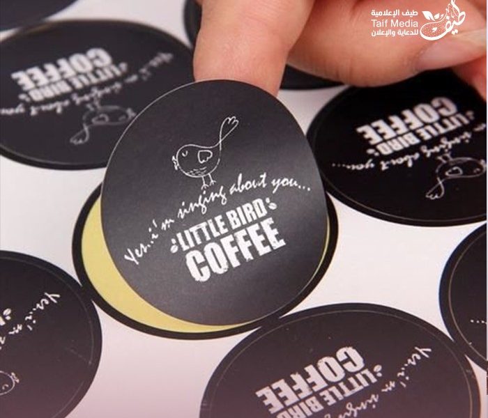 Little bird coffee طيف | تصميم وطباعة ستيكرات لشركة