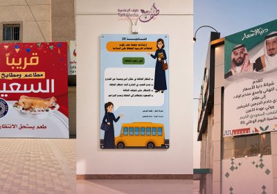 طيف | أعمالنا في تصميم بانرات ولوحات اعلانية